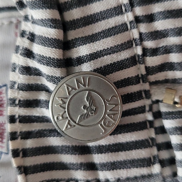 Armani ultra high waisted striped jeans - Picture 6 of 6